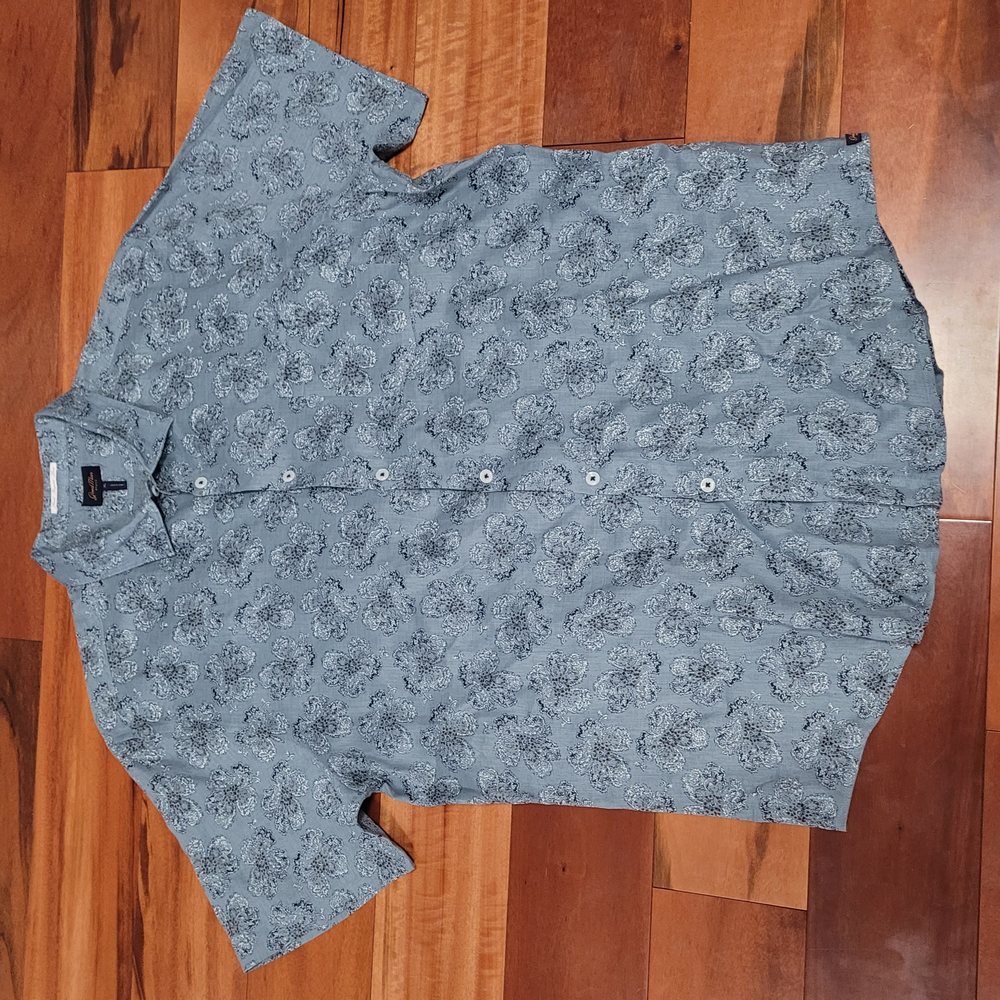 Good Man Brand SS Linen Flower Print Shirt